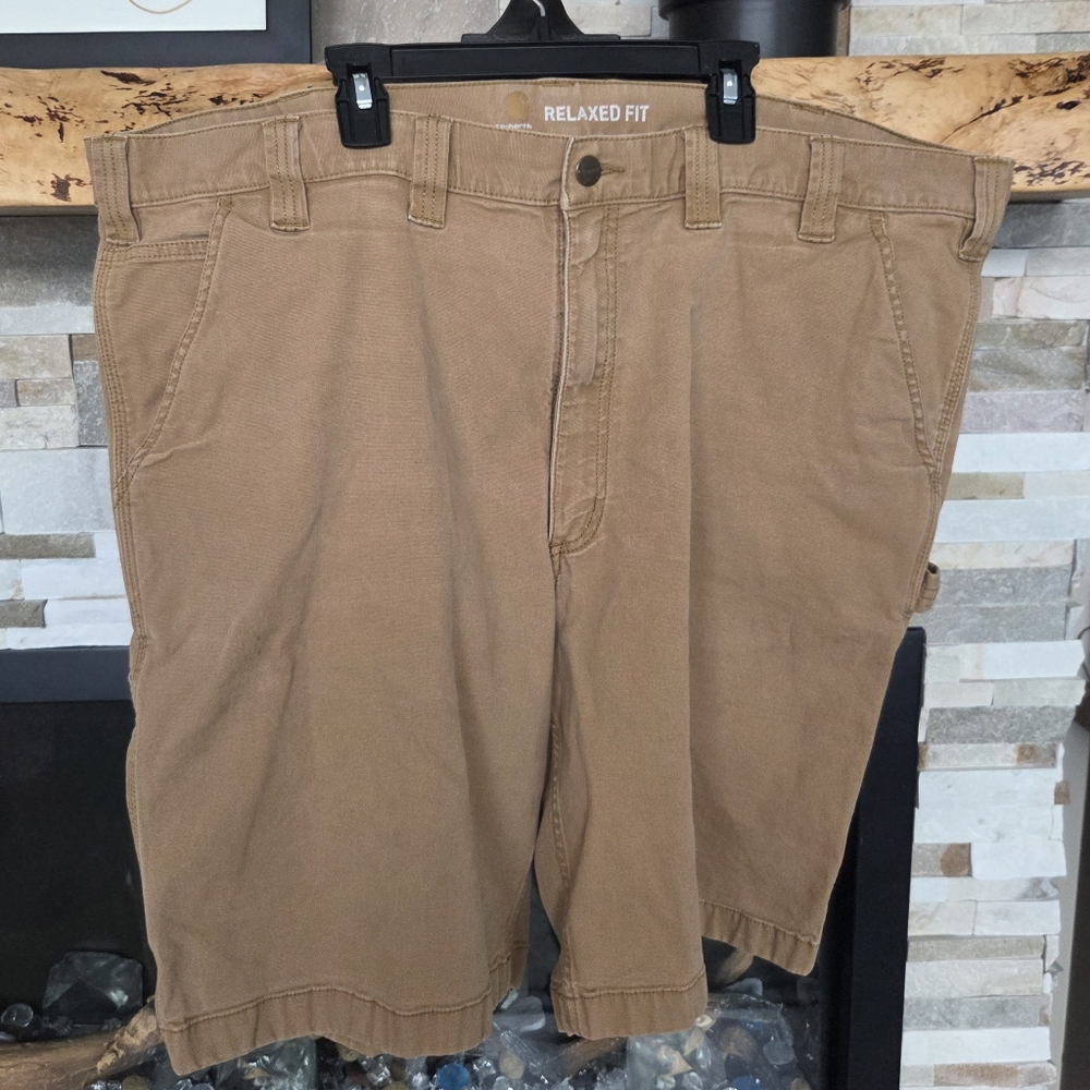 Carhartt Relaxed Fit Khaki Carpenter Shorts Mens Size 44